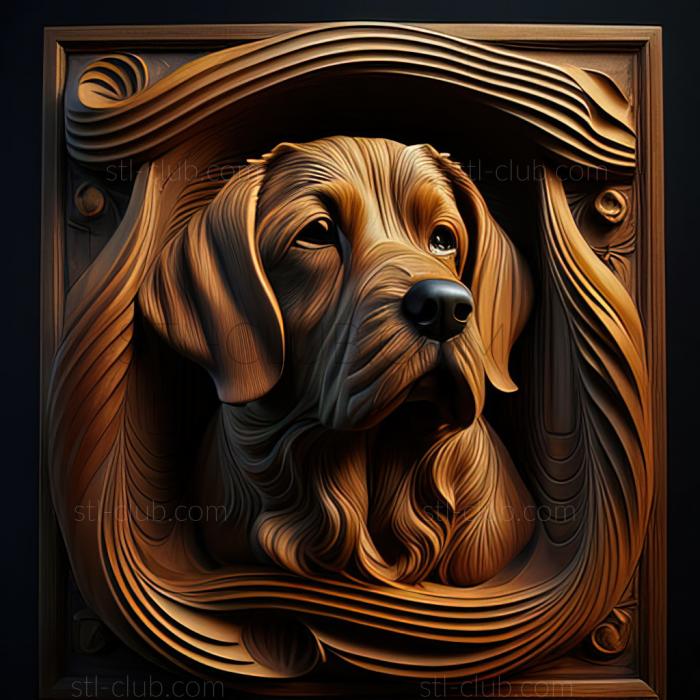 3D model st Drathaar dog (STL)